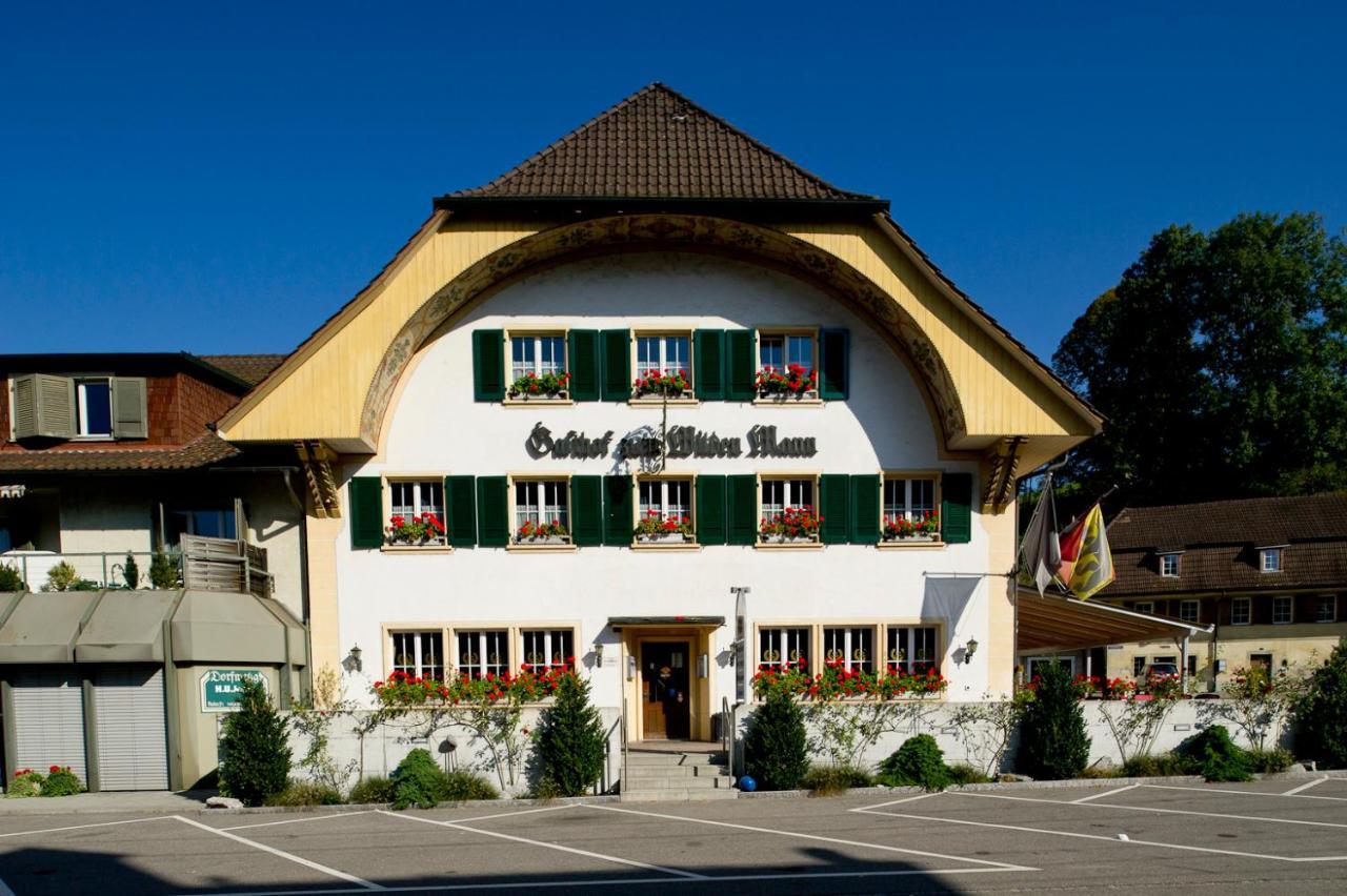 Hotel Gasthof Zum Wilden Mann Aarwangen Exterior foto